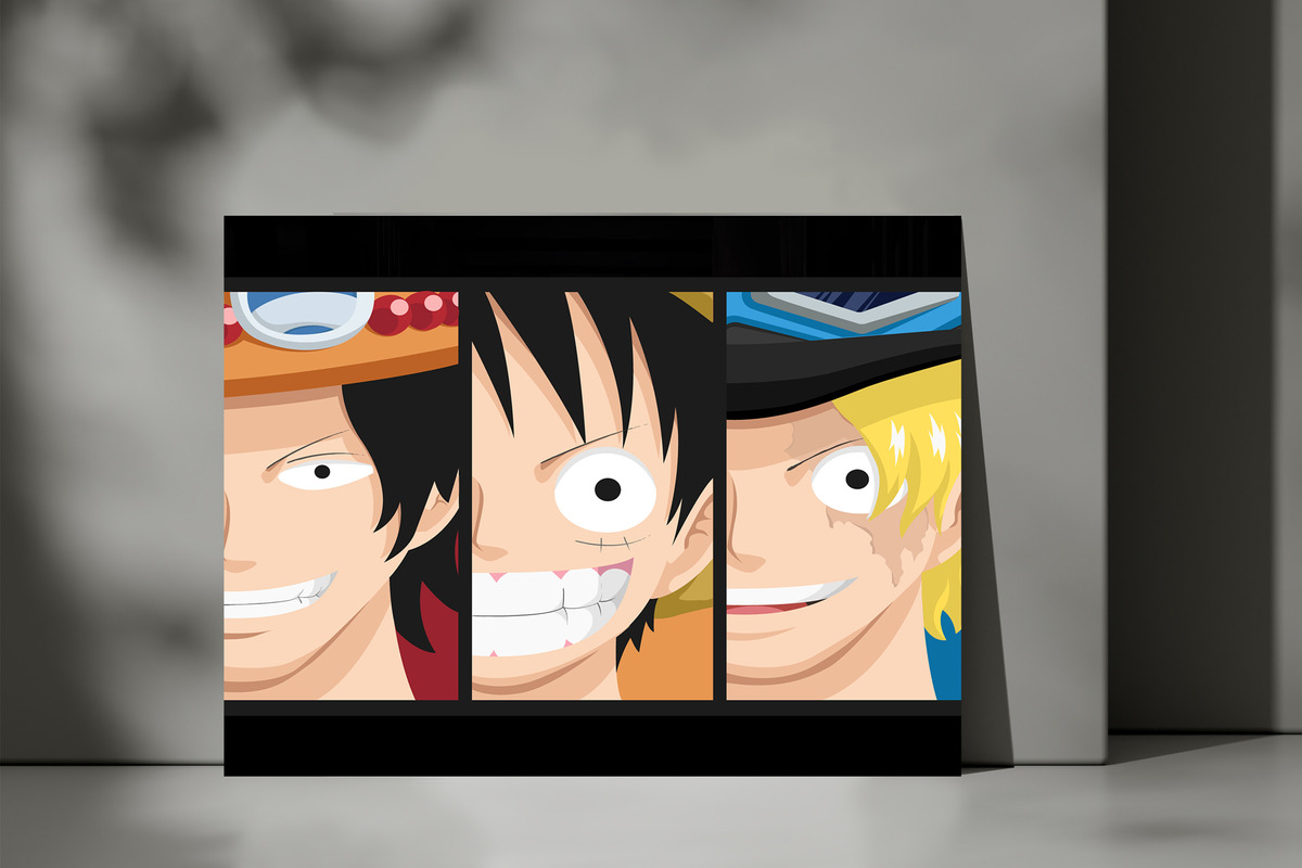 Cuadro 222 Luffy One Piece 40x53 Mdf Memoestampados - Imagen 3