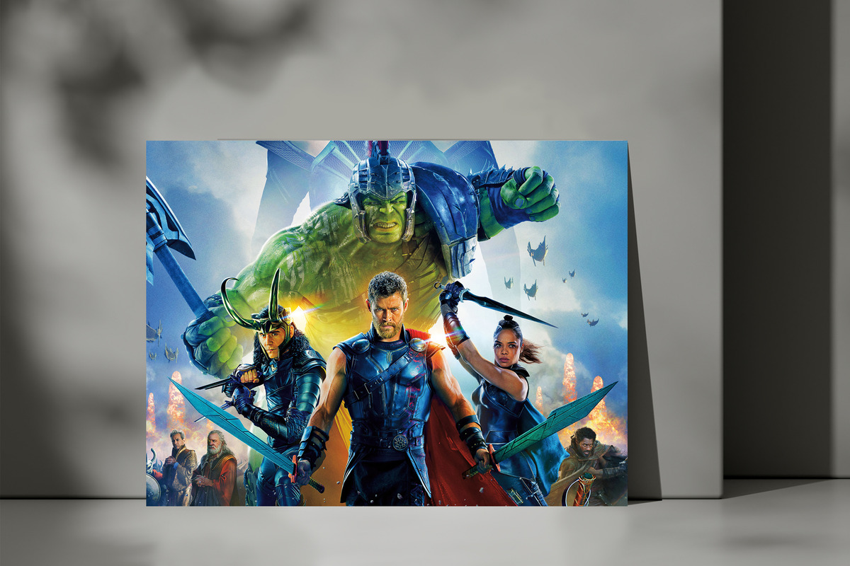 Cuadro Thor Ragnarok 413 70x100 Mdf Memoestampados - Imagen 3