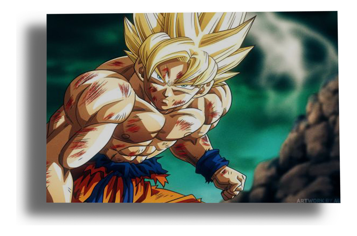 Cuadro Dragon Ball Z Goku 523 50x70 Lienzo Memoestampados