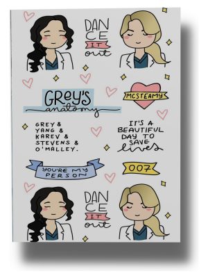 Cuadro Greys Anatomy 518 50x70 Mdf Memoestampados