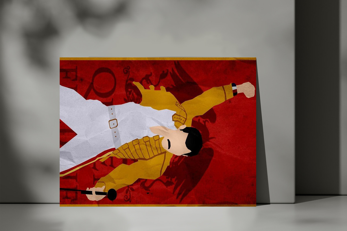 Cuadro Freddie Mercury 524 50x70 Mdf Memoestampados - Imagen 3