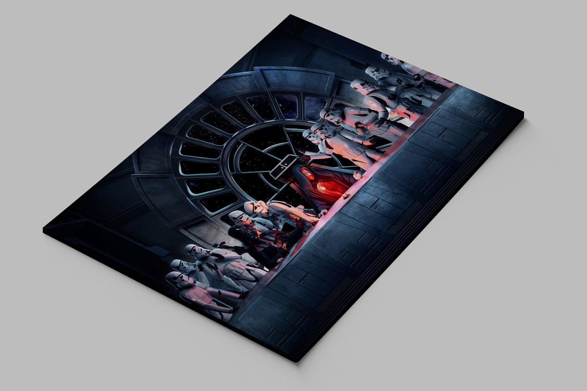 Cuadro 284 Star Wars 50x70 Mdf Memoestampados - Imagen 2