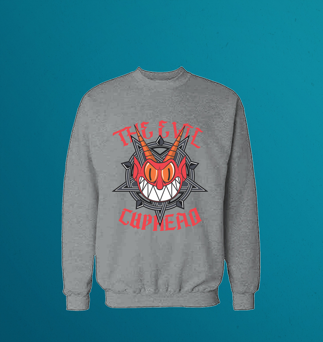 Buzo The Evil Cuphead Memoestampados - Imagen 7
