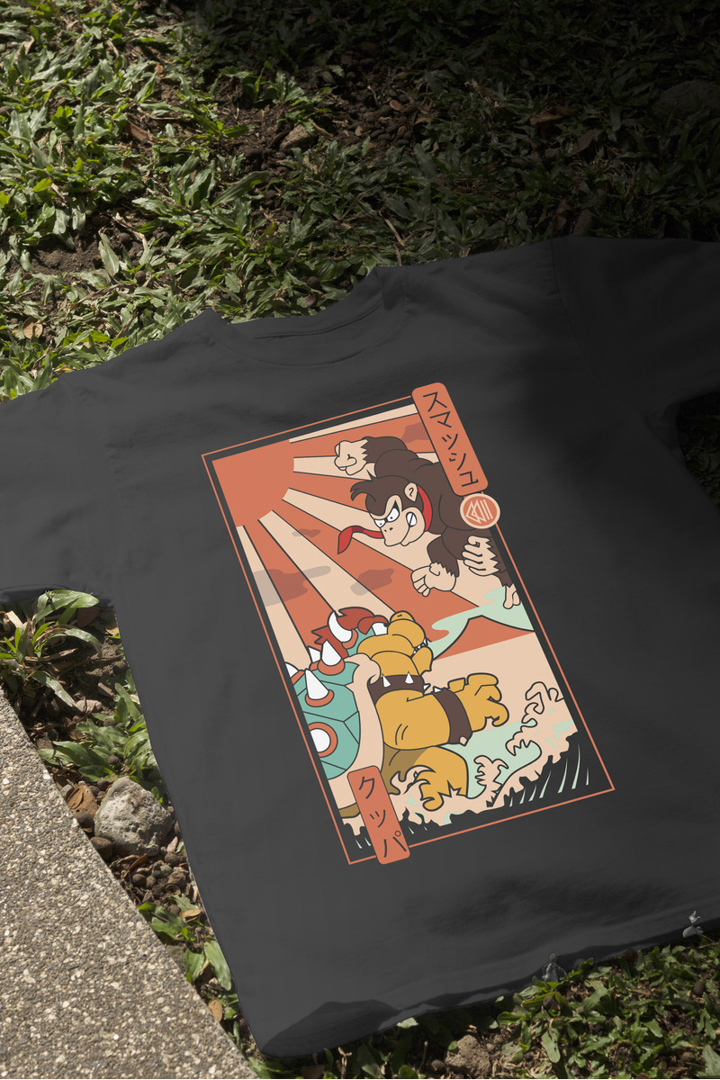 Remera: Bowser Vs Donkey Kong Memoestampados - Imagen 3