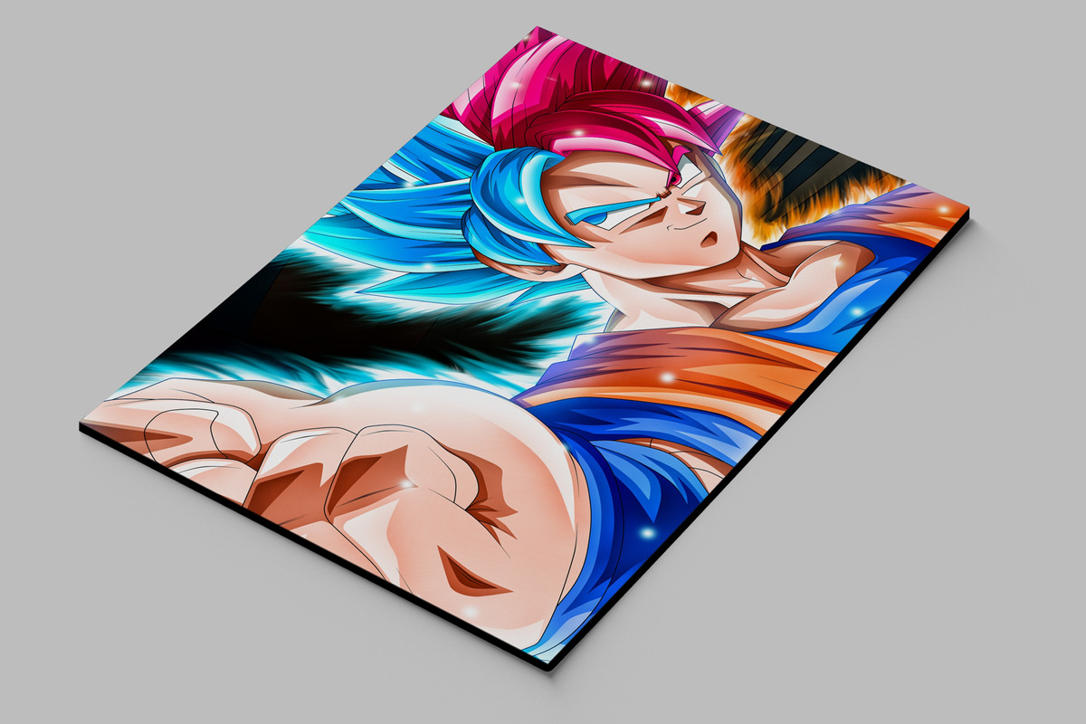 Cuadro Dragon Ball Z Goku 362 70x100 Mdf Memoestampados - Imagen 2