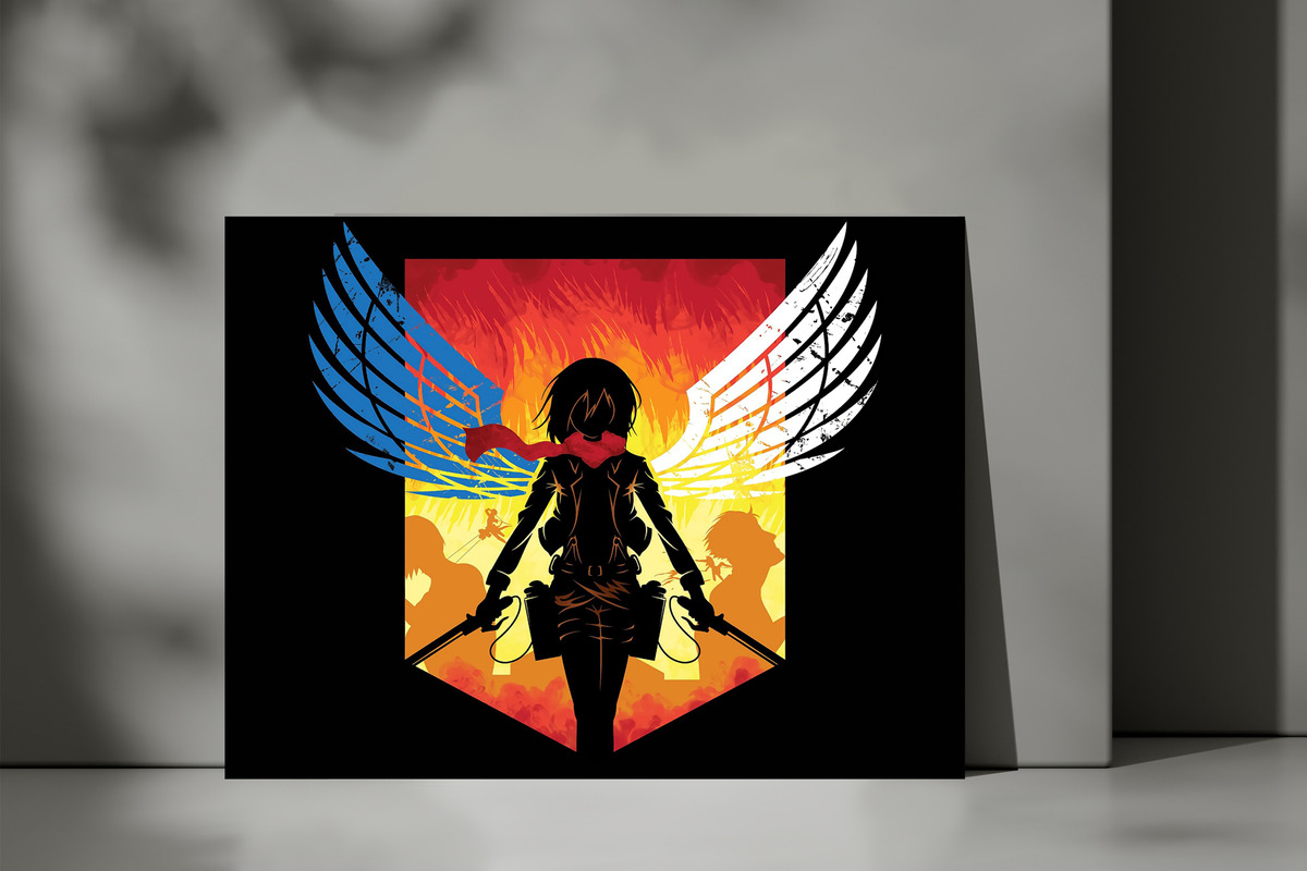 Cuadro Shingeki No Kyojin 494 50x70 Mdf Memoestampados - Imagen 3