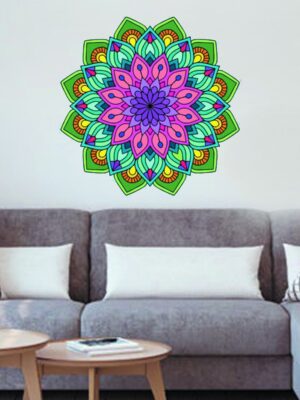 Vinilo Impreso Y Troquelado. Diseño Mandala Tamaño70x70 Cm,