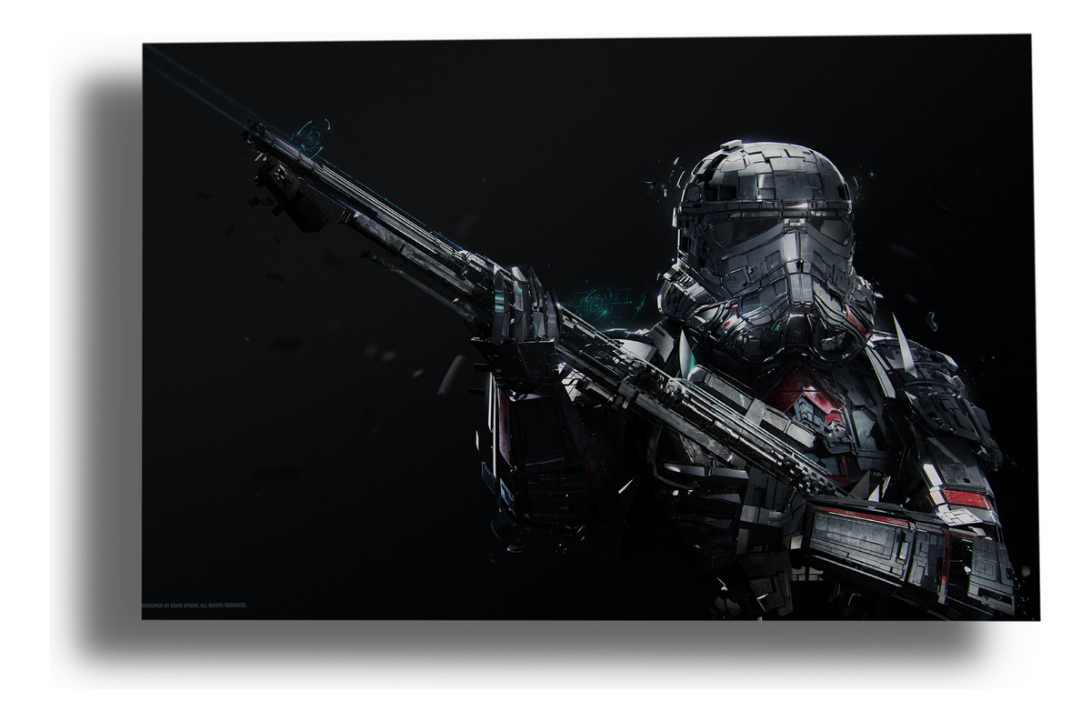 Cuadro Star Wars 433 40x53 Mdf Memoestampados
