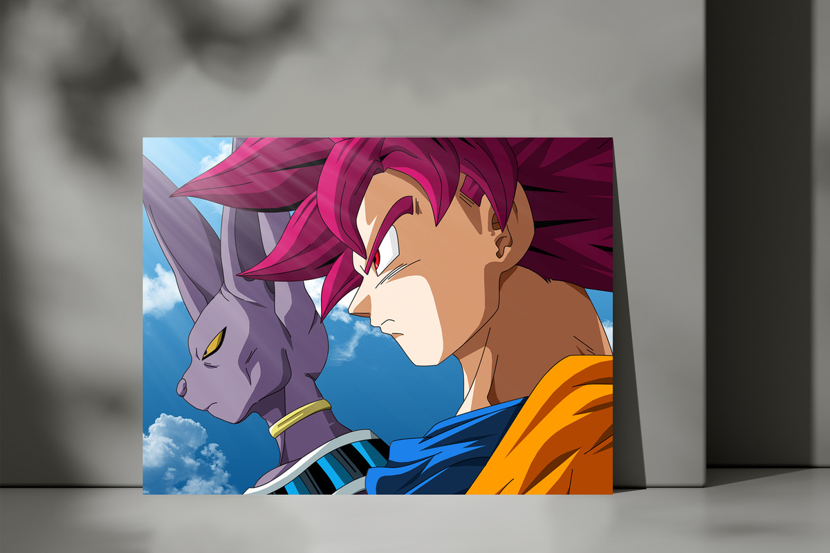 Cuadro Dragon Ball Goku 343 70x100 Mdf Memoestampados - Imagen 3
