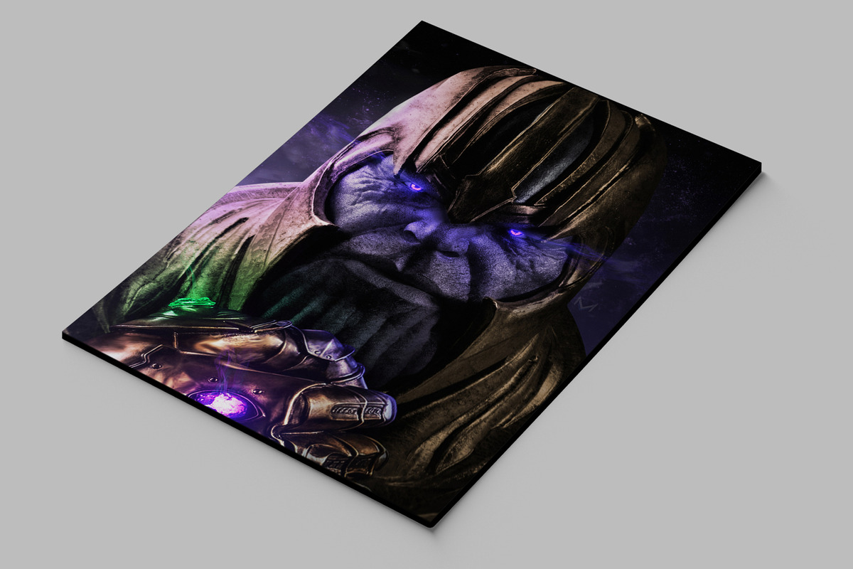 Cuadro Avengers Infinite Thanos 71 30x40 Mdf Memoestampados - Imagen 2