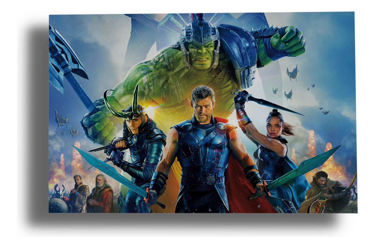 Cuadro Thor Ragnarok 413 40x53 Lienzo Memoestampados