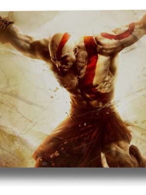 Cuadro God Of War Kratos 187 40x53 Mdf Memoestampados