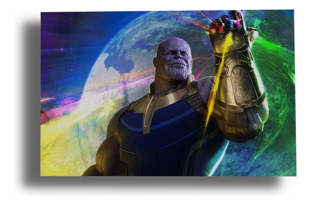 Cuadro Thanos Avenger 376 40x53 Mdf Memoestampados