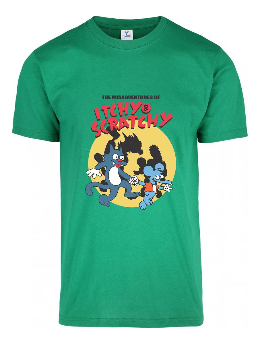 Remera: The Misadventures Of Itchy _ Scratchy Memoestampados - Imagen 13