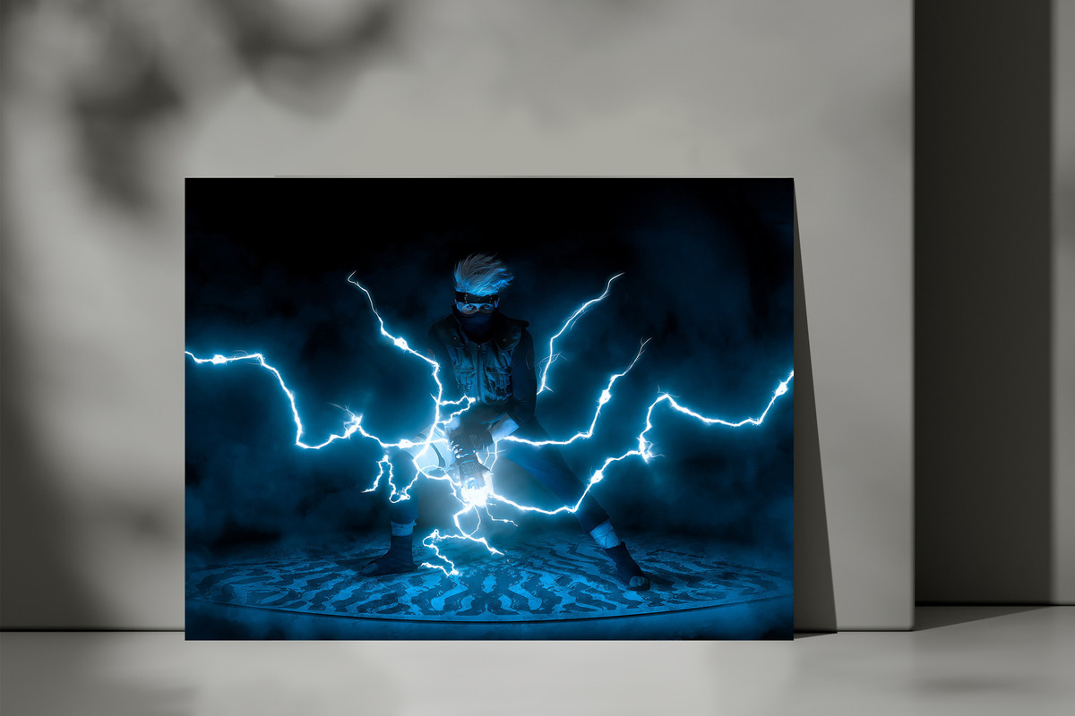 Cuadro Naruto Hatake Kakashi 17 70x100 Mdf Memoestampados - Imagen 3