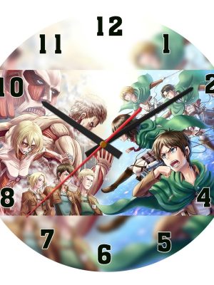 Reloj Mdf 3mm 40 Cm Diametro Ataque De Titanes Attack 6