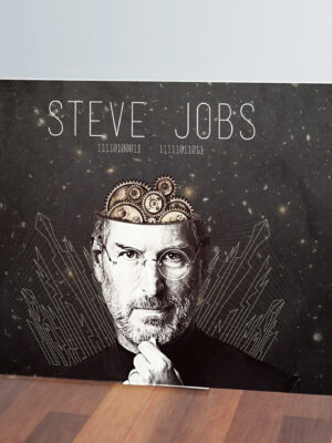 Cuadro Steve Jobs 434 70x100 Mdf Memoestampados