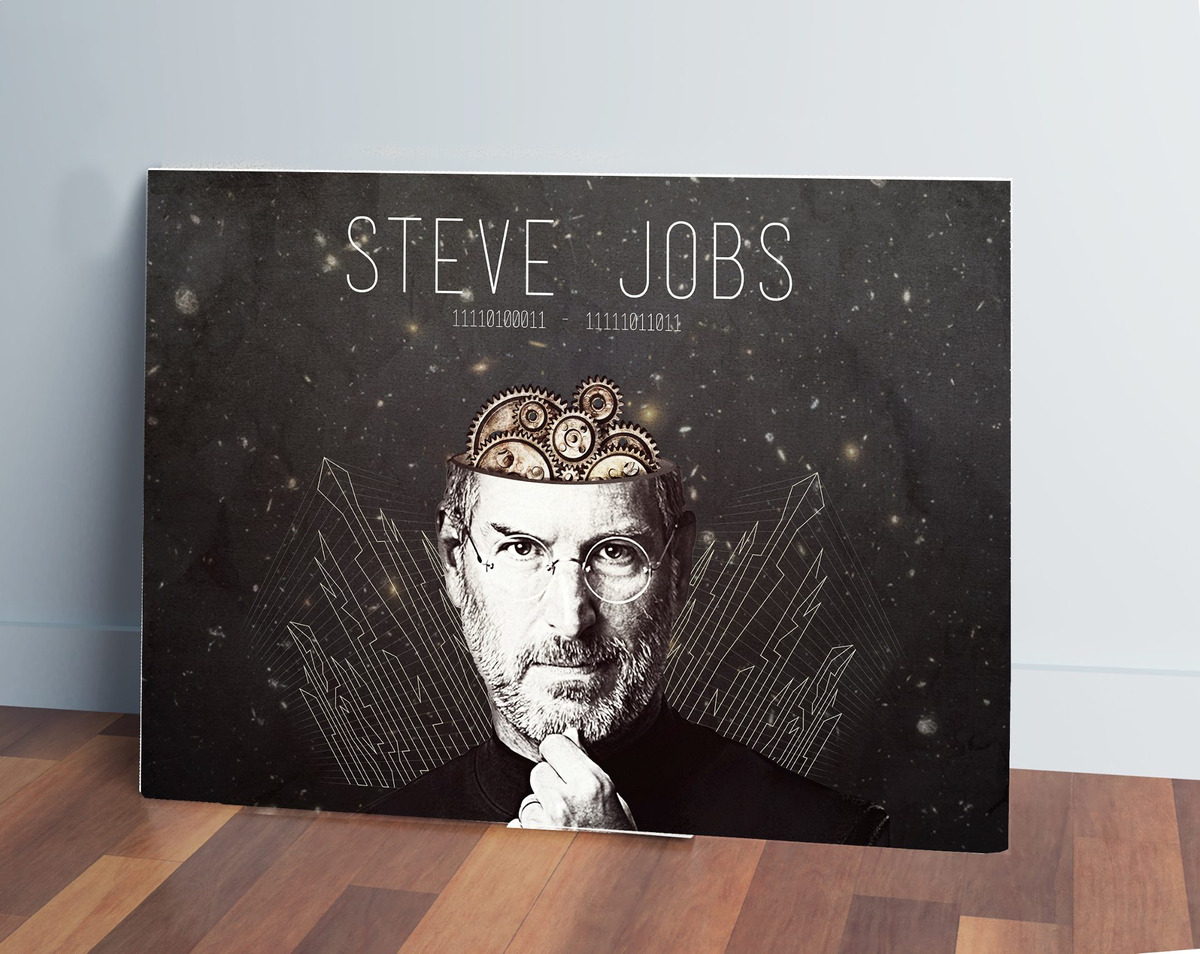 Cuadro Steve Jobs 434 70x100 Mdf Memoestampados