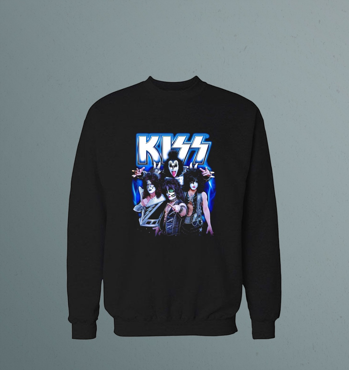 Buzo Kiss Musica Rock Azul Memoestampados - Imagen 3