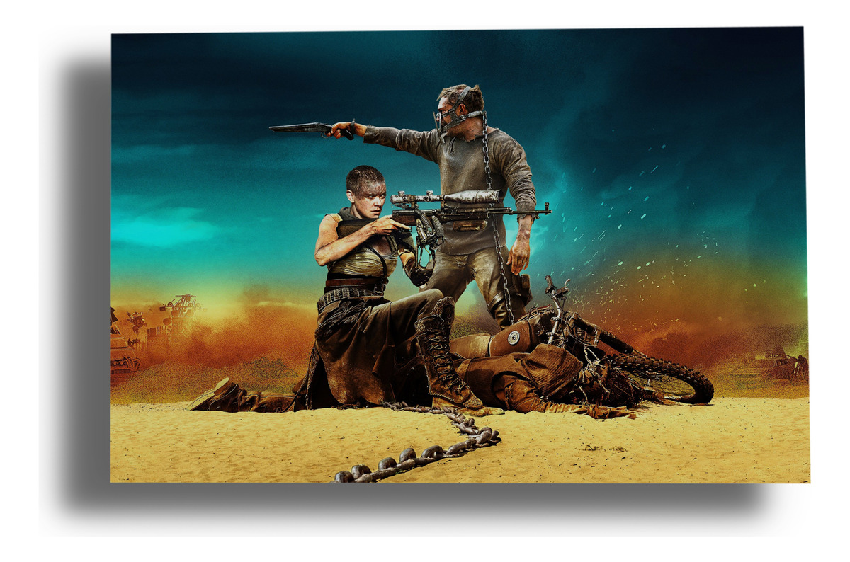 Cuadro Mad Max 388 70x100 Mdf Memoestampados