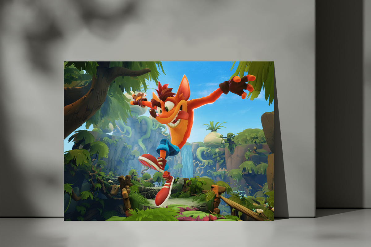 Cuadro Crash Bandicoot 152 40x53 Mdf Memoestampados - Imagen 3