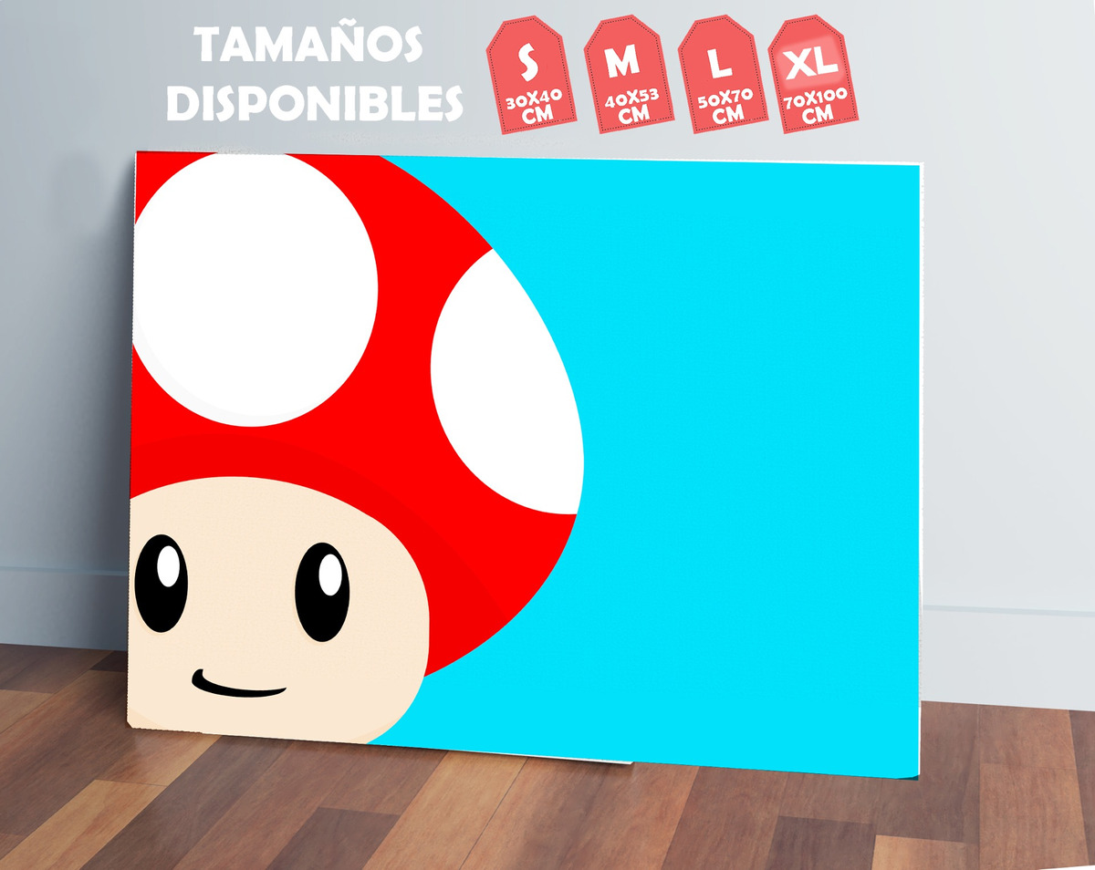 Cuadro 287 Super Mario 50x70 Mdf Memoestampados - Imagen 2