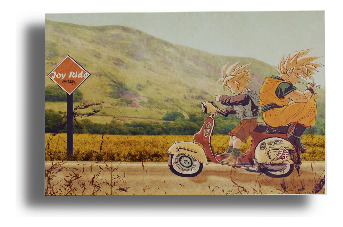 Cuadro Dragon Ball Z Super 127 30x40 Mdf Memoestampados