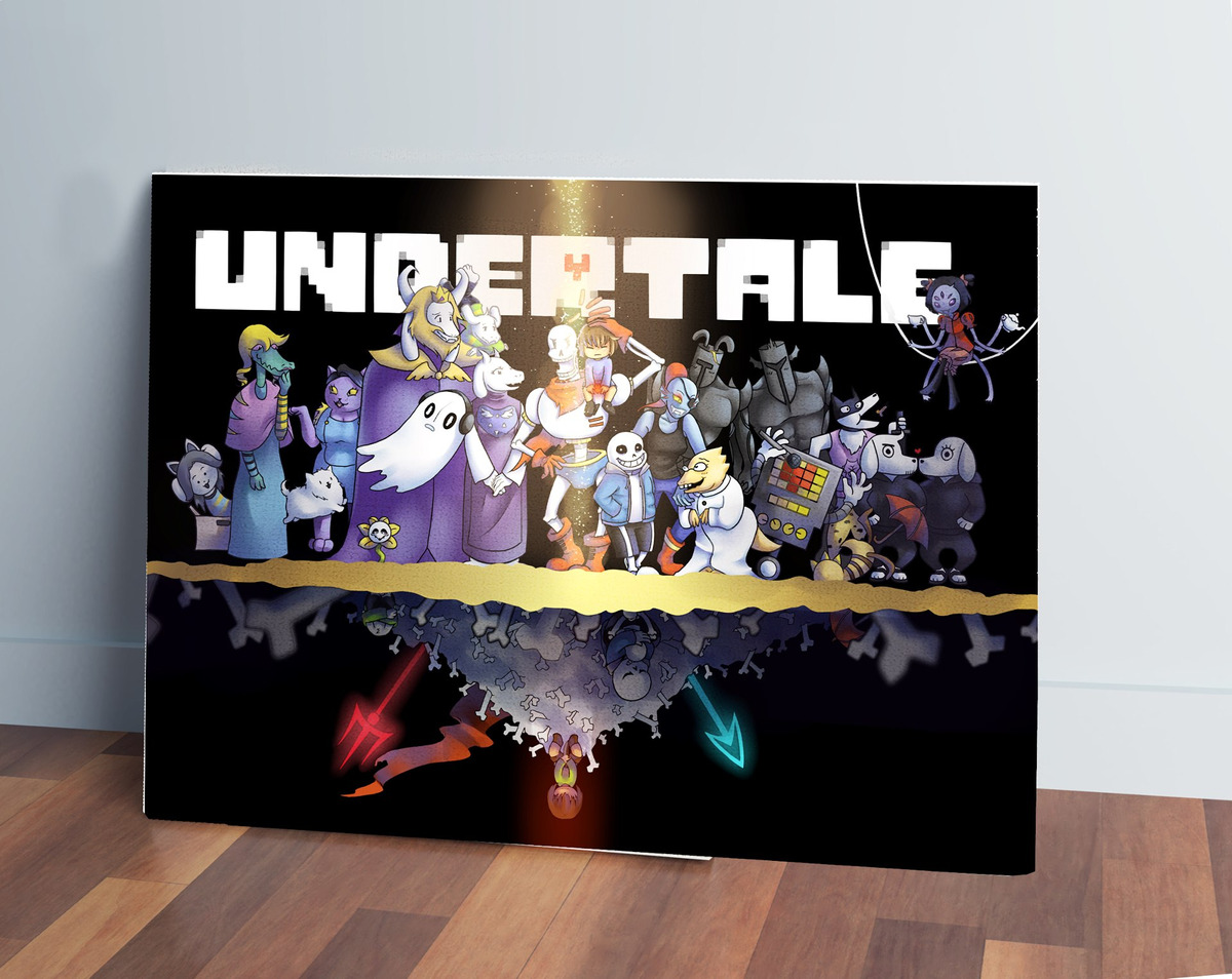 Cuadro Undertale 563 40x53 Mdf Memoestampados