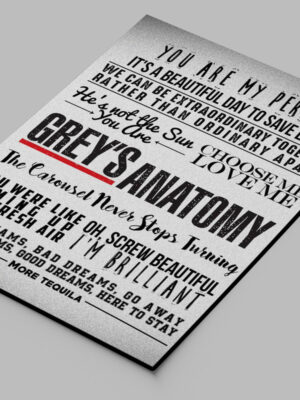 Cuadro Greys Anatomy 517 70x100 Mdf Memoestampados
