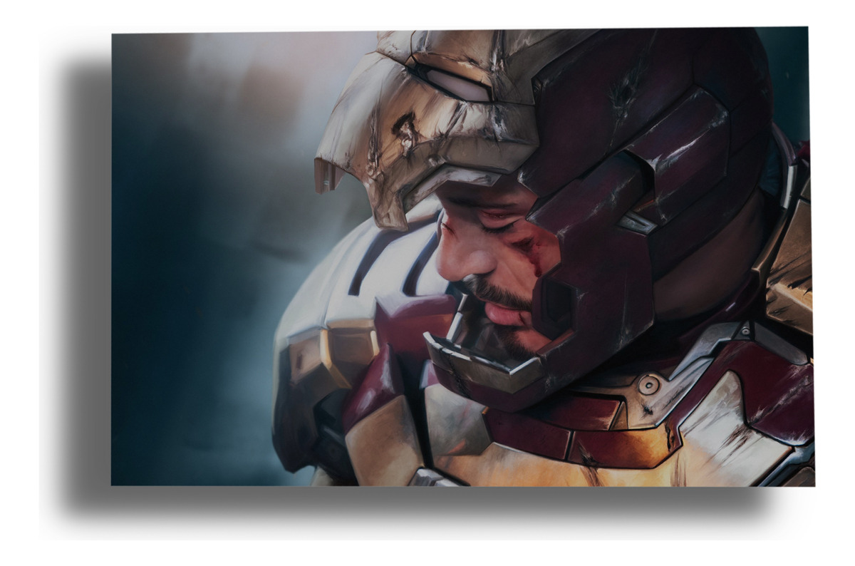 Cuadro Iron Man 377 50x70 Mdf Memoestampados