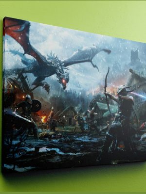 Cuadro The Elder Scrolls Legend 50x70 Lienzo Memoestampados