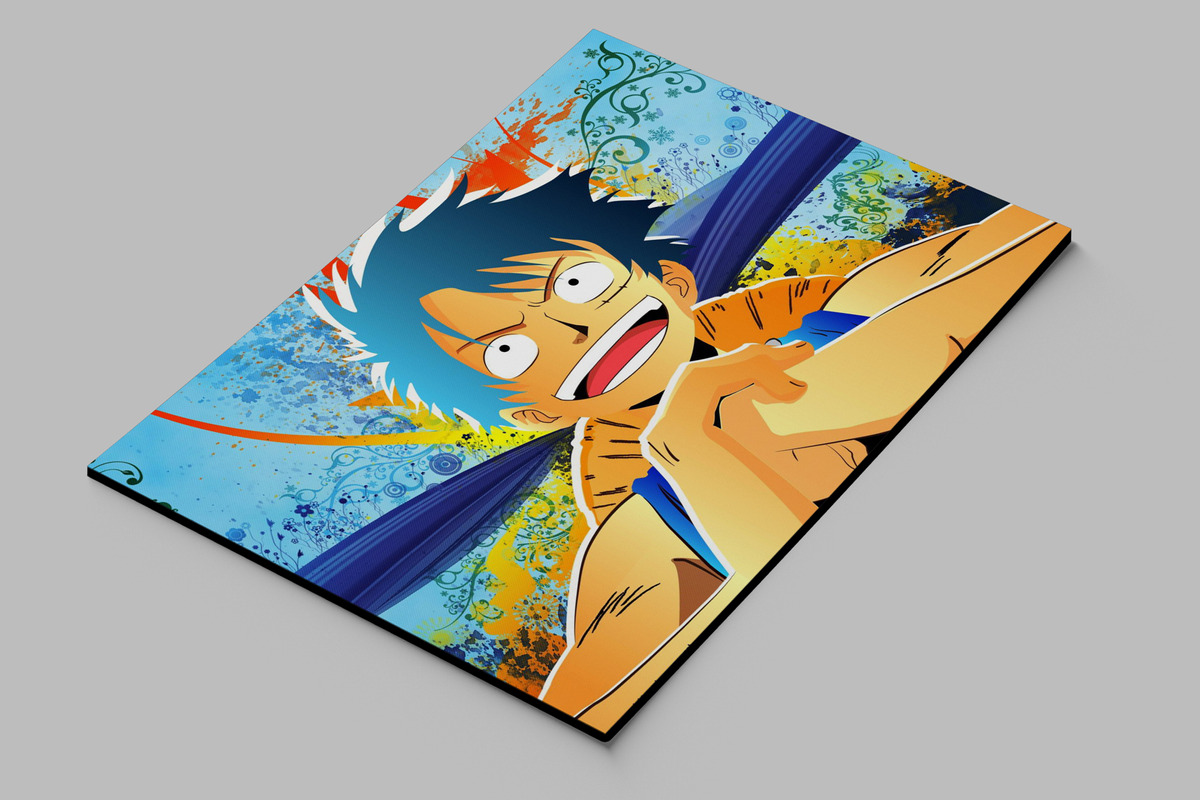 Cuadro One Peace Luffy 604 50x70 Lienzo Memoestampados - Imagen 2