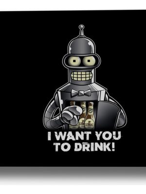 Cuadro Bender Futurama 85 40x53 Mdf Memoestampados