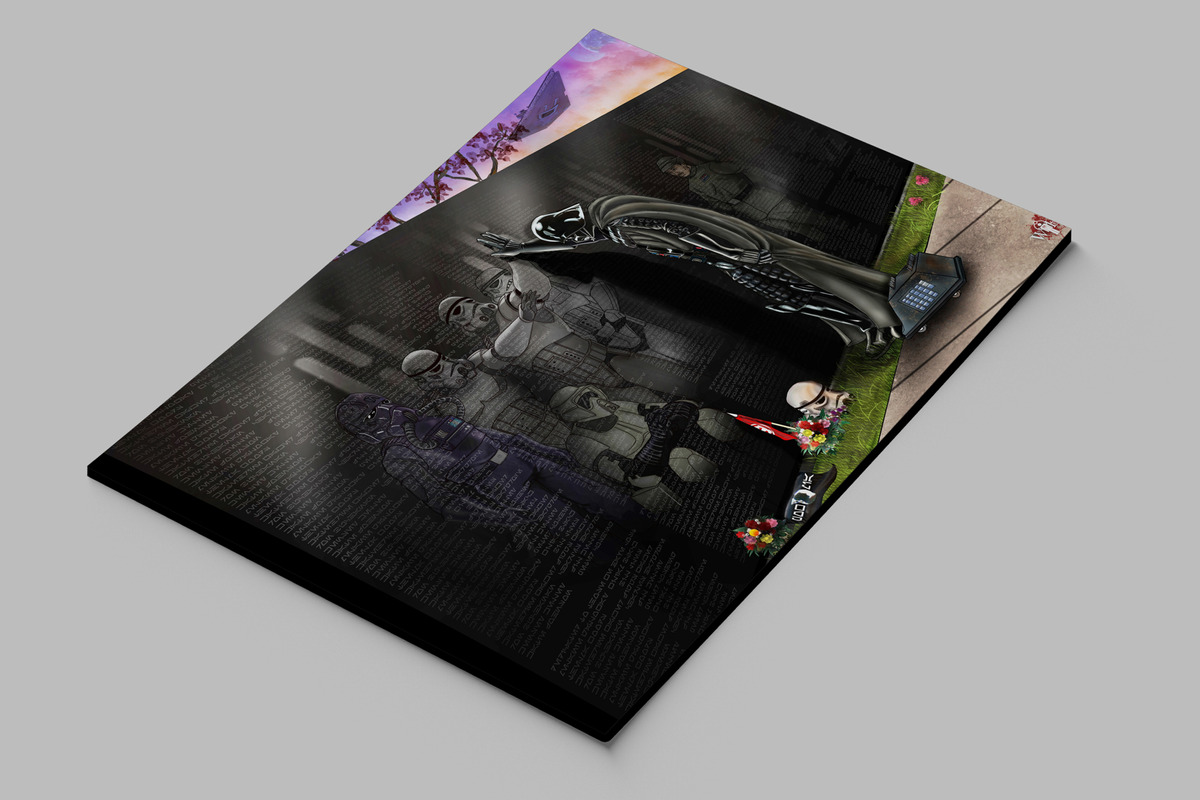Cuadro 312 Star Wars 8 70x100 Mdf Memoestampados - Imagen 2