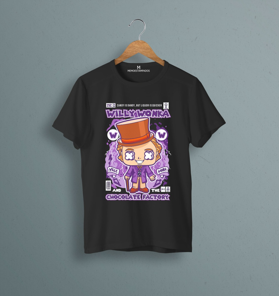 Remera: Willy Wonka Memoestampados - Imagen 5