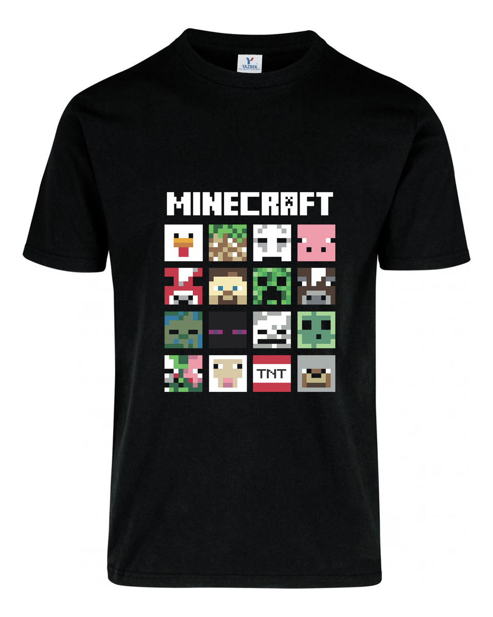 Remera: Minecraft Faces Memoestampados - Imagen 2