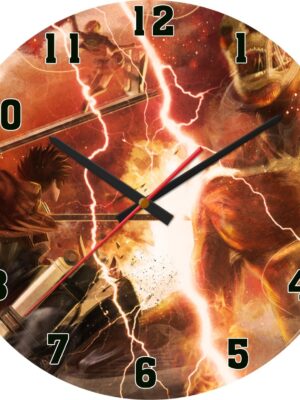 Reloj Mdf 3mm 40 Cm Diametro Ataque De Titanes Attack 3