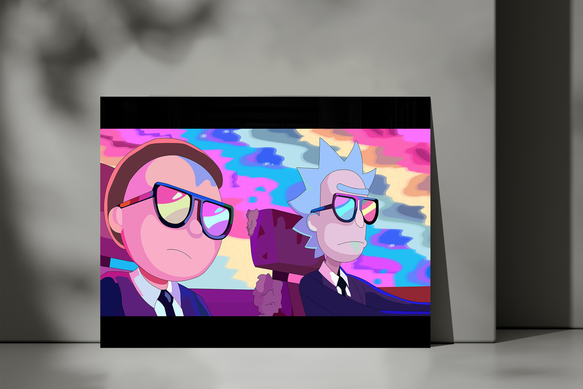 Cuadro 250 Rick Y Morty 70x100 Mdf Memoestampados - Imagen 3