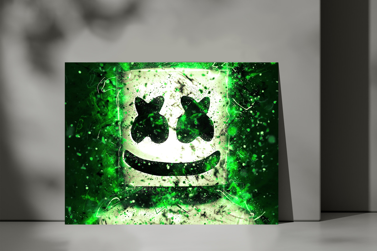 Cuadro Marshmello 598 70x100 Mdf Memoestampados - Imagen 3
