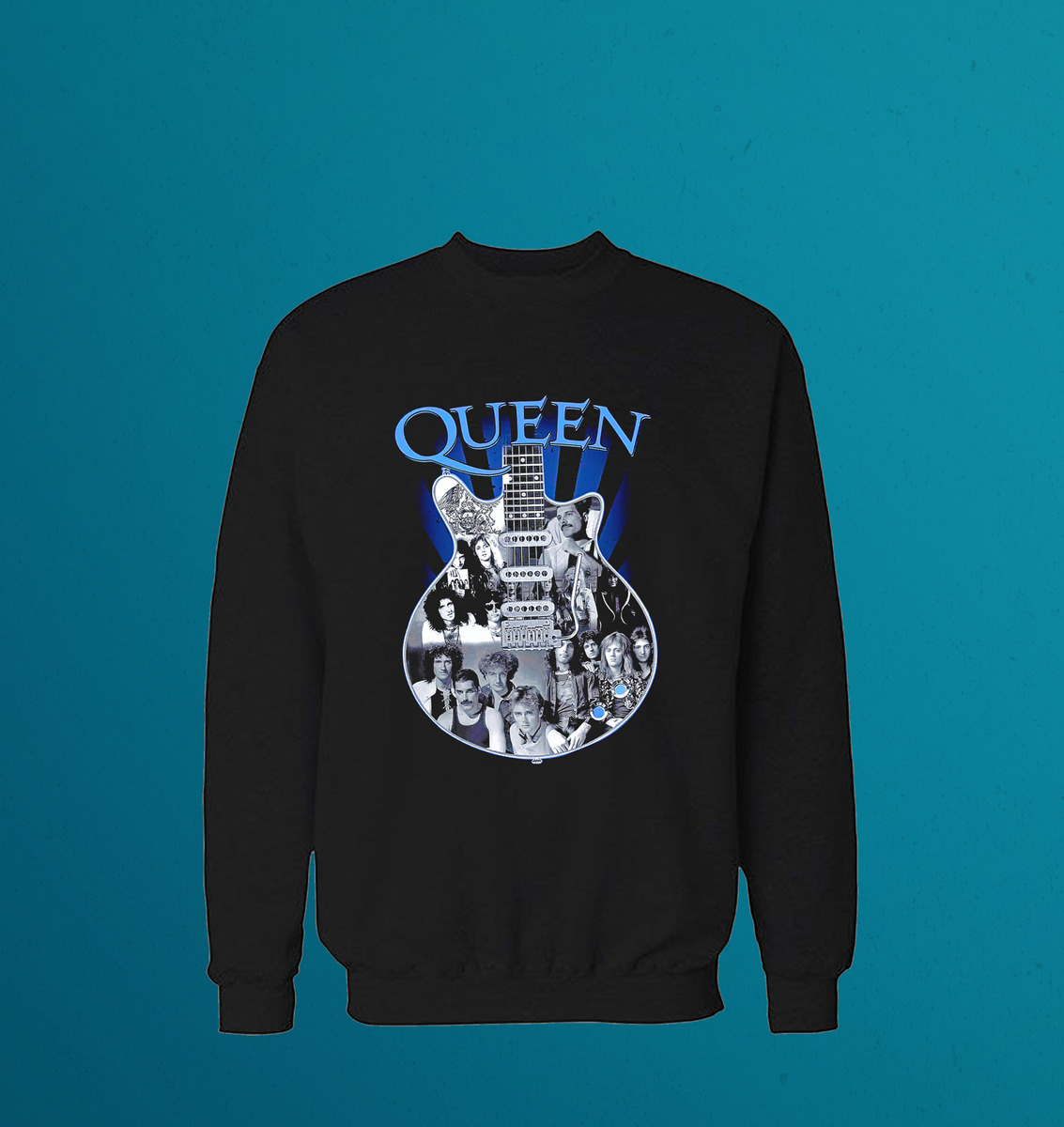 Buzo Queen Guitarra Memoestampados