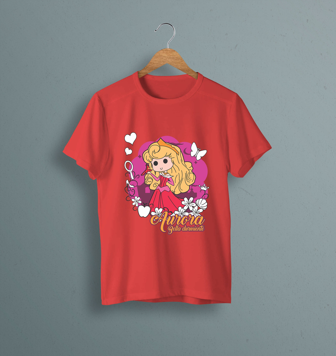 Remera: Bella Durmiente Chibi Memoestampados - Imagen 6
