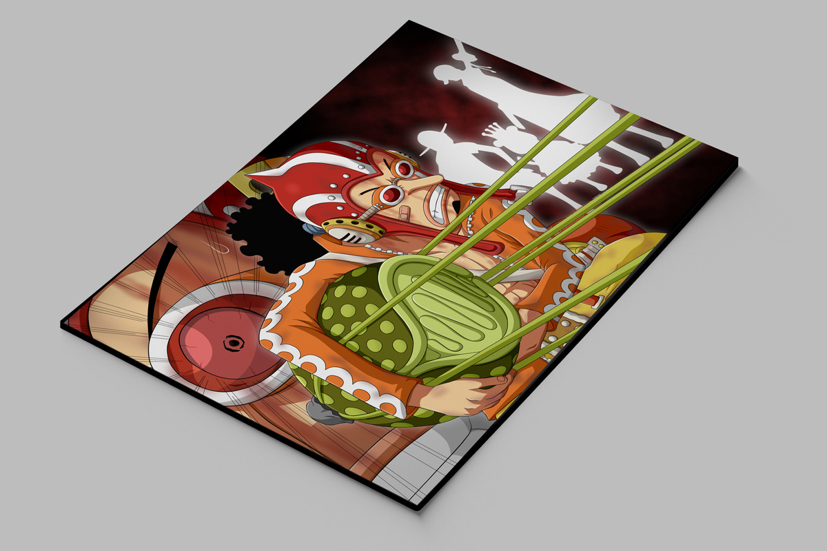 Cuadro One Piece Usopp 61 70x100 Mdf Memoestampados - Imagen 2