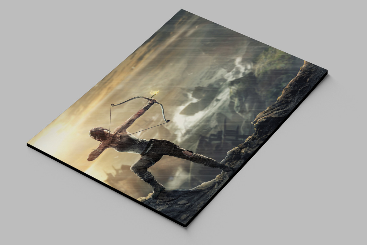 Cuadro 321 Tomb Raider 70x100 Mdf Memoestampados - Imagen 2
