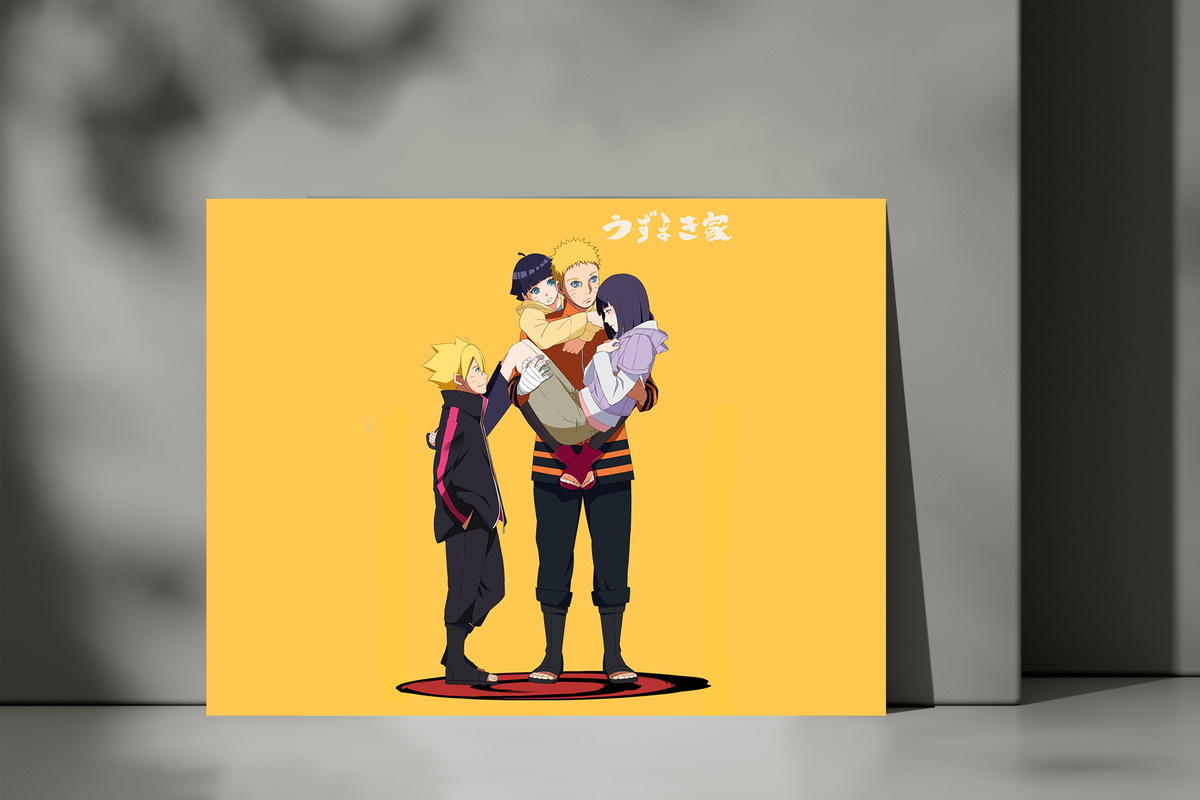 Cuadro Naruto, Hinata, Boruto 46 40x53 Mdf Memoestampados - Imagen 3
