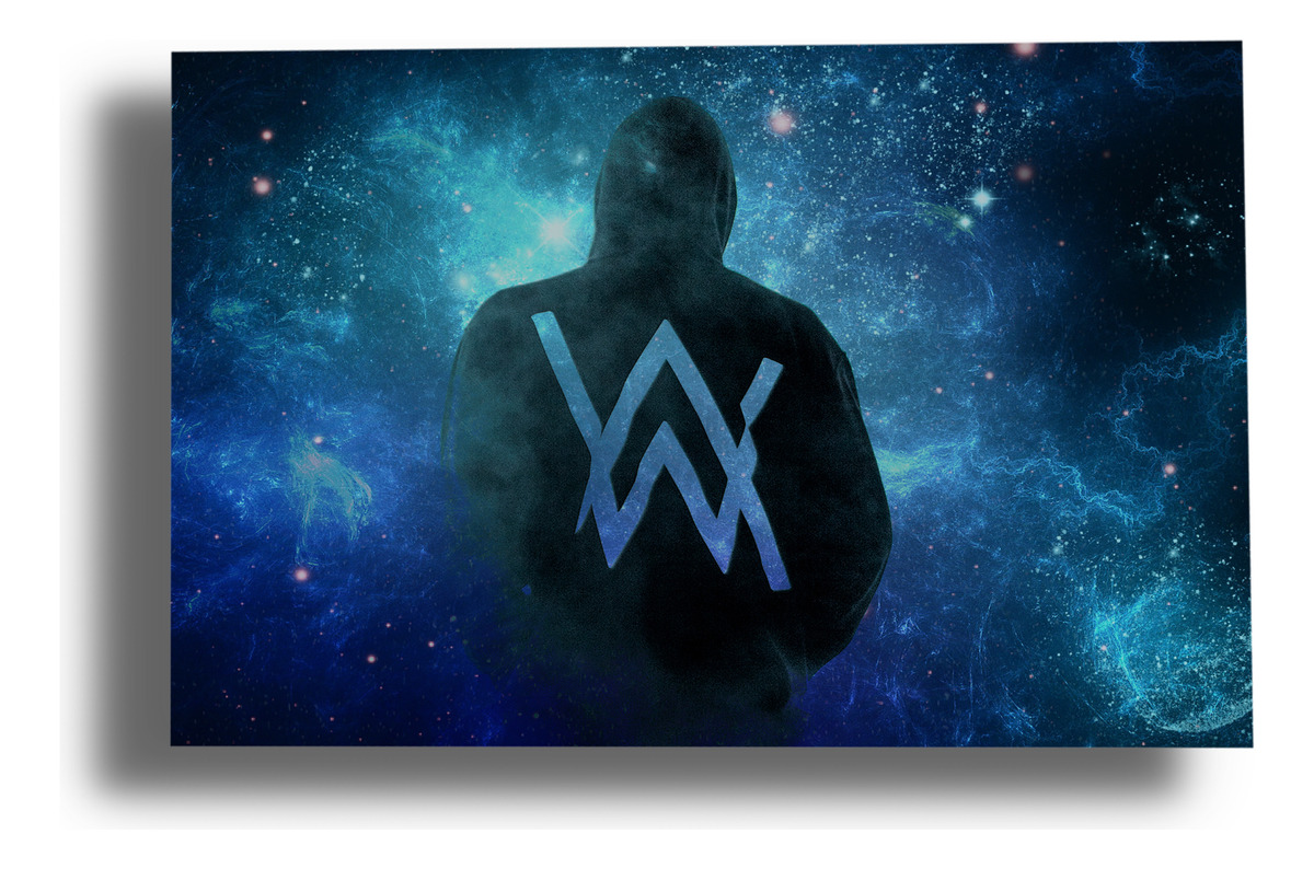 Cuadro Alan Walker 553 50x70 Mdf Memoestampados