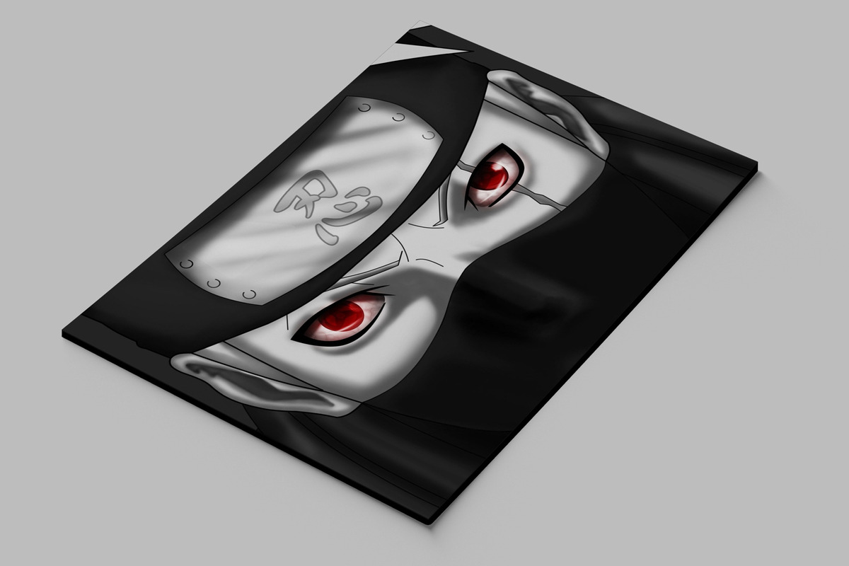 Cuadro Naruto, Hatake Kakashi 08 70x100 Mdf Memoestampados - Imagen 2