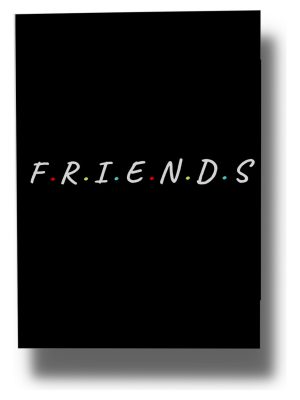 Cuadro Friends 483 50x70 Mdf Memoestampados