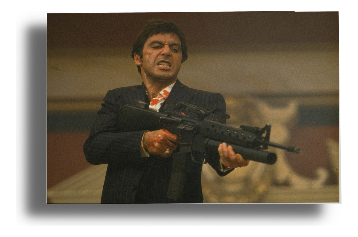 Cuadro Scarface 141 70x100 Mdf Memoestampados