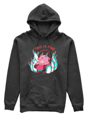 Canguro This Is Fine, Pink Goat Memoestampados