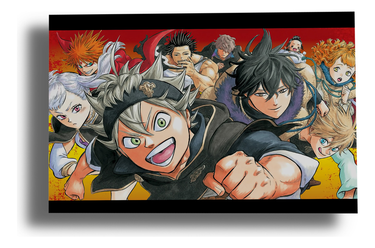 Cuadro Black Clover 554 40x53 Mdf Memoestampados